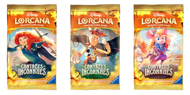 Artset de boosters Disney Lorcana Contrées Inconnues
