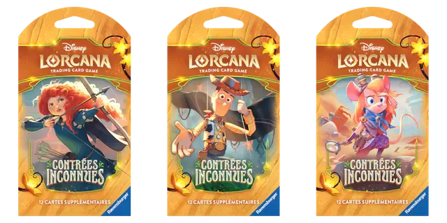 Artset de boosters Disney Lorcana Contrées Inconnues