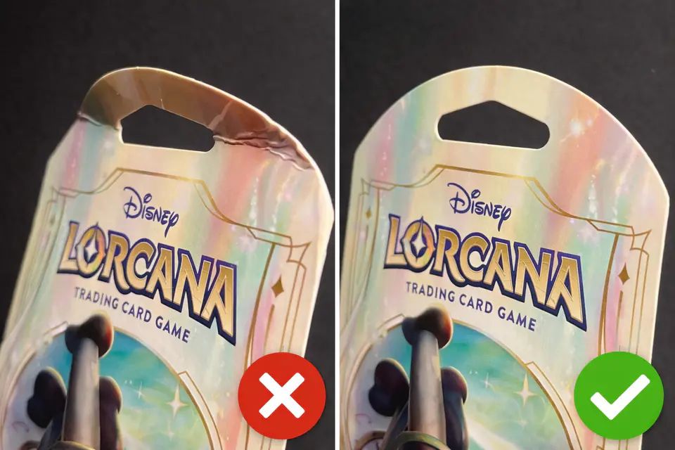 Placeholder : exemple de réception abîmée