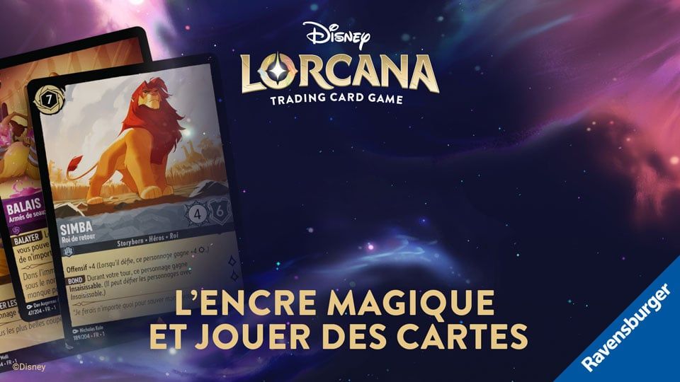 Visuel officiel sur l’encre Disney Lorcana