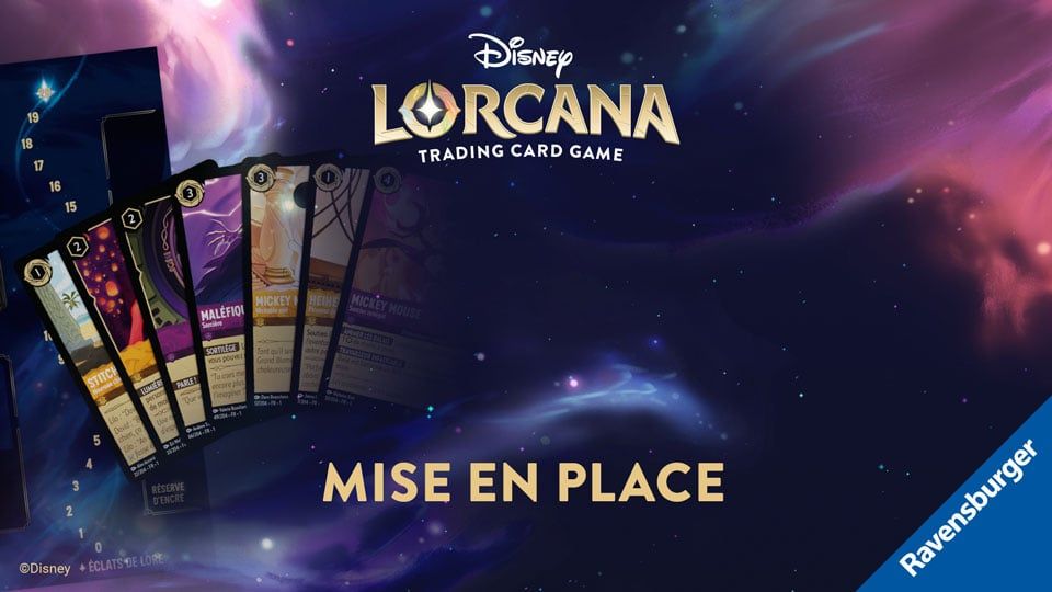 Mise en place officielle d’une partie Disney Lorcana