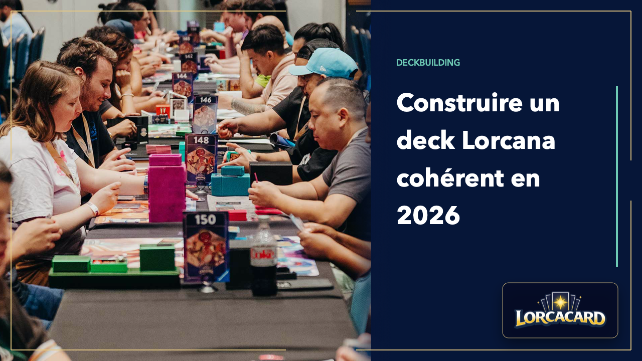 Construire un deck Lorcana en 2026 : règles, courbe et formats