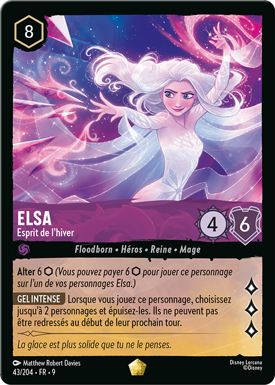 Carte Épique Elsa Esprit de l’hiver