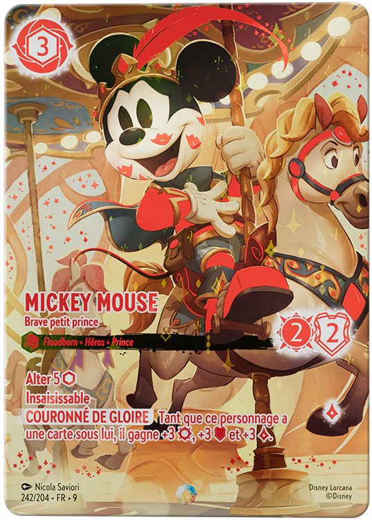 Mickey Mouse Brave Petit Prince en rareté Iconique